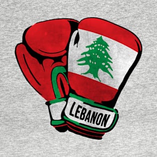 Lebanon Boxing Glove, Lebanese Boxer, Leebanon Flag, Lebanon T-Shirt